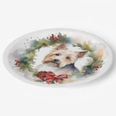 バイワーテリアクリスマスリースフェスティバルカップ ペーパープレート (アングル)