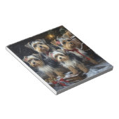 バイワーテリアスノウィースリークリスマスデコール ノートパッド (アングル)