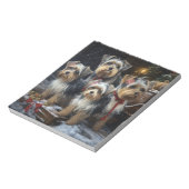 バイワーテリアスノウィースリークリスマスデコール ノートパッド (回転)