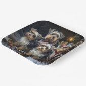 バイワーテリアスノウィースリークリスマスデコール ペーパープレート (傾斜あり)