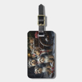 バイワーテリアスノウィースリークリスマスデコール ラゲッジタグ (正面縦)