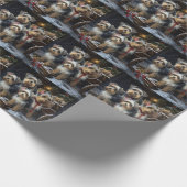 バイワーテリアスノウィースリークリスマスデコール ラッピングペーパー (角)