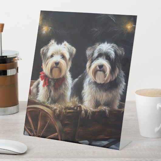 バイワーテリアスノウィースリークリスマスデコール 台座サイン (インサイチュ)