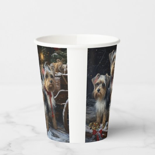 バイワーテリアスノウィースリークリスマスデコール 紙コップ (左)
