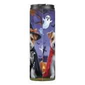 バイワーテリアドッグスパンプキンハロウィンおもしろい タンブラー (裏面)