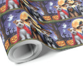 バイワーテリアドッグスパンプキンハロウィンおもしろい ラッピングペーパー (ロールコーナー)