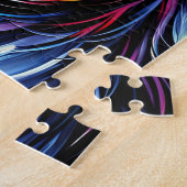 バイワーテリアドッグポートレートアクリルアートプリントドッグ ジグソーパズル (側面)