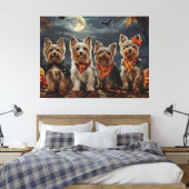 バイワーテリアハロウィン不気味 キャンバスプリント (インサイチュ (寝室))