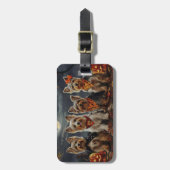 バイワーテリアハロウィン不気味 ラゲッジタグ (正面縦)