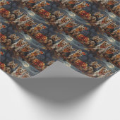 バイワーテリアハロウィン不気味 ラッピングペーパー (角)