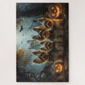 バイワーテリアハロウィーンナイトドギー喜び ジグソーパズル (縦)