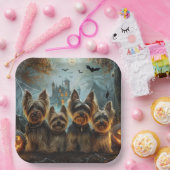 バイワーテリアハロウィーンナイトドギー喜び ペーパープレート (パーティー)