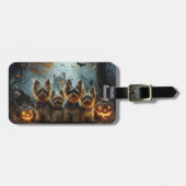 バイワーテリアハロウィーンナイトドギー喜び ラゲッジタグ (正面横)