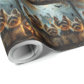 バイワーテリアハロウィーンナイトドギー喜び ラッピングペーパー (ロールコーナー)