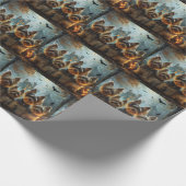 バイワーテリアハロウィーンナイトドギー喜び ラッピングペーパー (角)