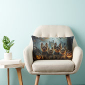 バイワーテリアハロウィーンナイトドギー喜び ランバークッション (椅子)