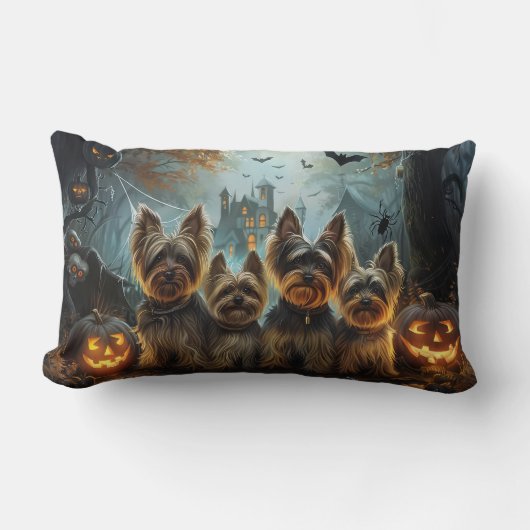 バイワーテリアハロウィーンナイトドギー喜び ランバークッション (正面)