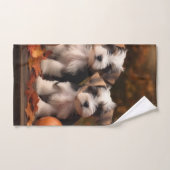 バイワーテリアパピーオータムデライトカボチャ バスタオルセット (ハンドタオル)