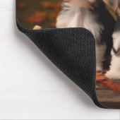 バイワーテリアパピーオータムデライトカボチャ マウスパッド (コーナー)