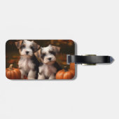 バイワーテリアパピーオータムデライトカボチャ ラゲッジタグ (裏面横)