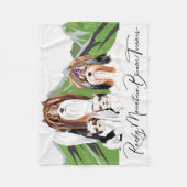 バイワーテリアパピーブランケット フリースブランケット (正面)