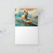 バイワーテリアビーチサーフィン絵画ズ カード (内部)