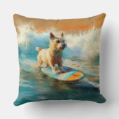 バイワーテリアビーチサーフィン絵画ズ クッション (裏面)