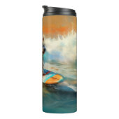 バイワーテリアビーチサーフィン絵画ズ タンブラー (回転右)