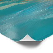 バイワーテリアビーチサーフィン絵画ズ ポスター (コーナー)