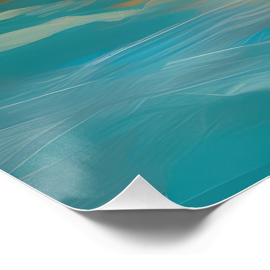 バイワーテリアビーチサーフィン絵画ズ ポスター (コーナー)