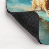 バイワーテリアビーチサーフィン絵画ズ マウスパッド (コーナー)