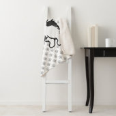 バイワーテリアヨークシャーテリアかわいい漫画の犬とポーズ シェルパブランケット (インサイチュ)