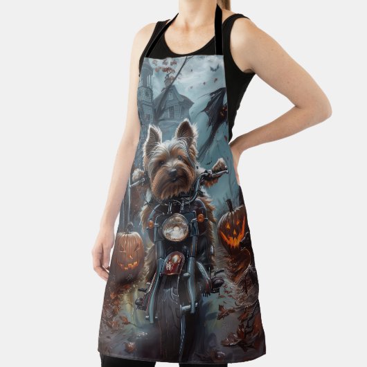 バイワーテリア乗用オートバイハロウィーン怖い エプロン (インサイチュ)