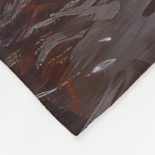 バイワーテリア乗用オートバイハロウィーン怖い フリースブランケット (角)