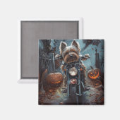 バイワーテリア乗用オートバイハロウィーン怖い マグネット (正面/裏面)