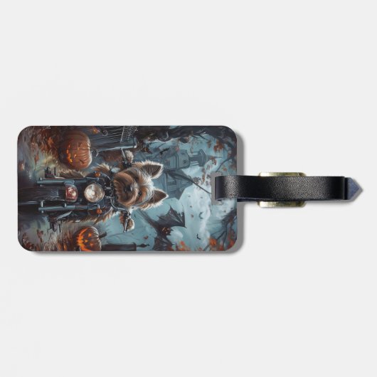 バイワーテリア乗用オートバイハロウィーン怖い ラゲッジタグ (裏面横)