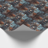 バイワーテリア乗用オートバイハロウィーン怖い ラッピングペーパー (角)