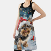 バイワーテリア犬ウィンターワンダーランドクリスマスジョイ エプロン (インサイチュ)