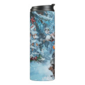 バイワーテリア犬オートバイクリスマスに乗る タンブラー (回転左)