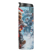 バイワーテリア犬オートバイクリスマスに乗る タンブラー (回転右)