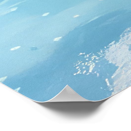 バイワーテリア犬オートバイクリスマスに乗る ポスター (角)