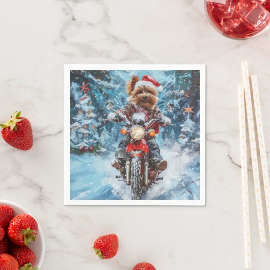 バイワーテリア犬クリスマス スタンダードカクテルナプキン (インサイチュ)