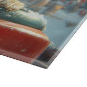 バイワーテリア犬ローラーコースタークリスマス カッティングボード (角)