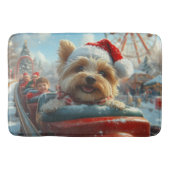 バイワーテリア犬ローラーコースタークリスマス バスマット (正面)