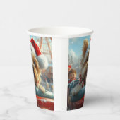 バイワーテリア犬ローラーコースタークリスマス 紙コップ (右)