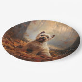 バイワーテリアin紅葉秋インスパイア ペーパープレート (アングル)