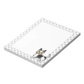 バイワーヨークシャーテリアヨークシャーテリア漫画の犬 ノートパッド (回転)