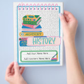 バインカスタムダーカバー | 編集可能デザイン チラシ (手)