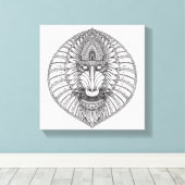 バインスパイアブーン顔6 キャンバスプリント (インサイチュ (ウッドフロア))