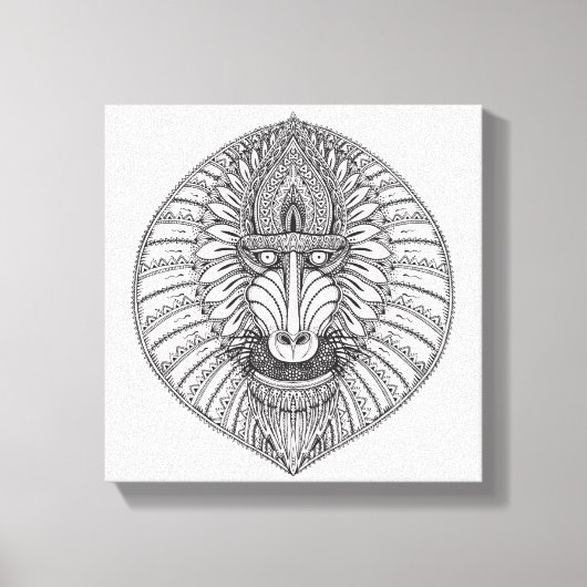 バインスパイアブーン顔6 キャンバスプリント (正面)